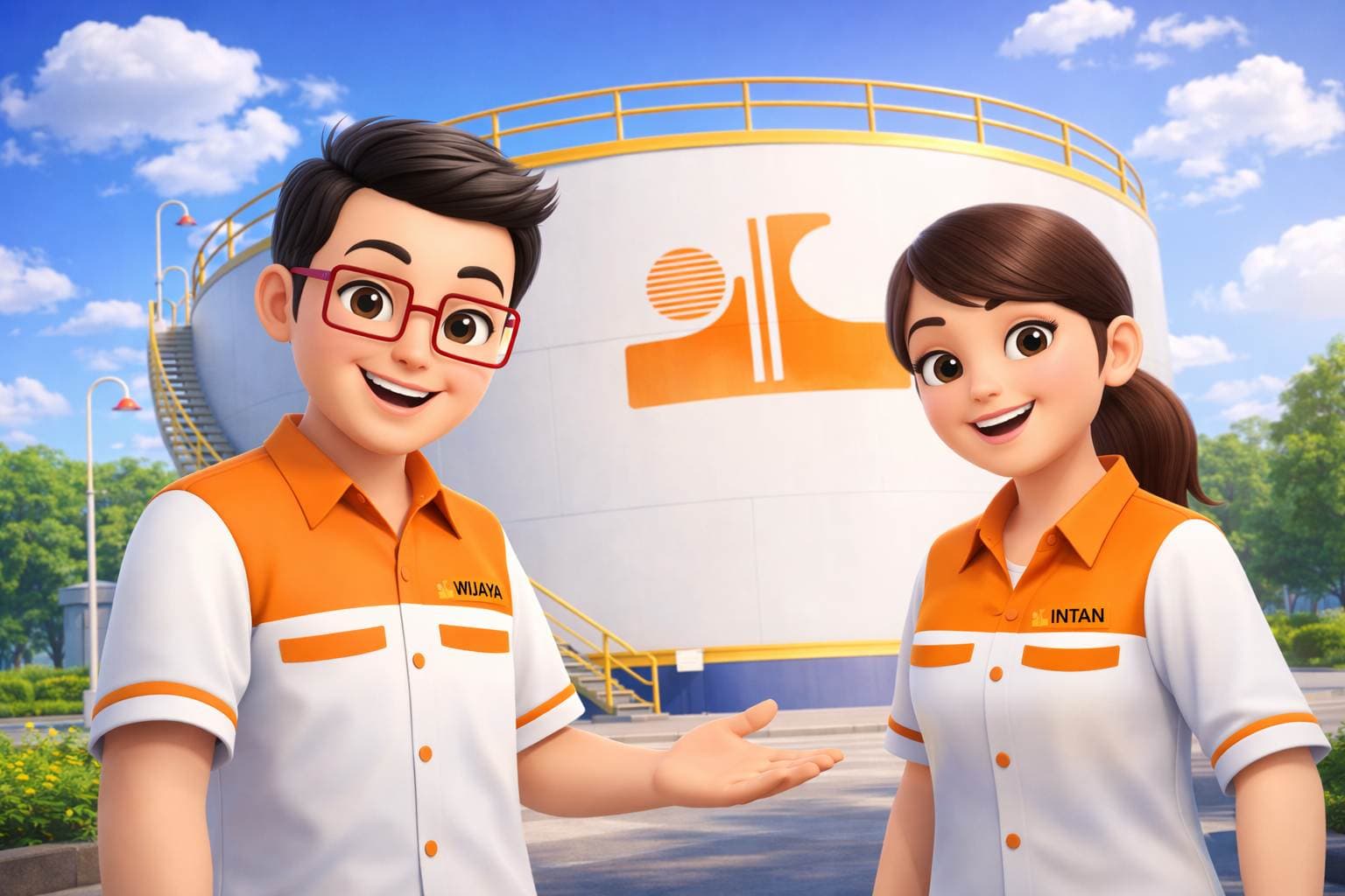 Ilustrasi portal pembelajaran karyawan